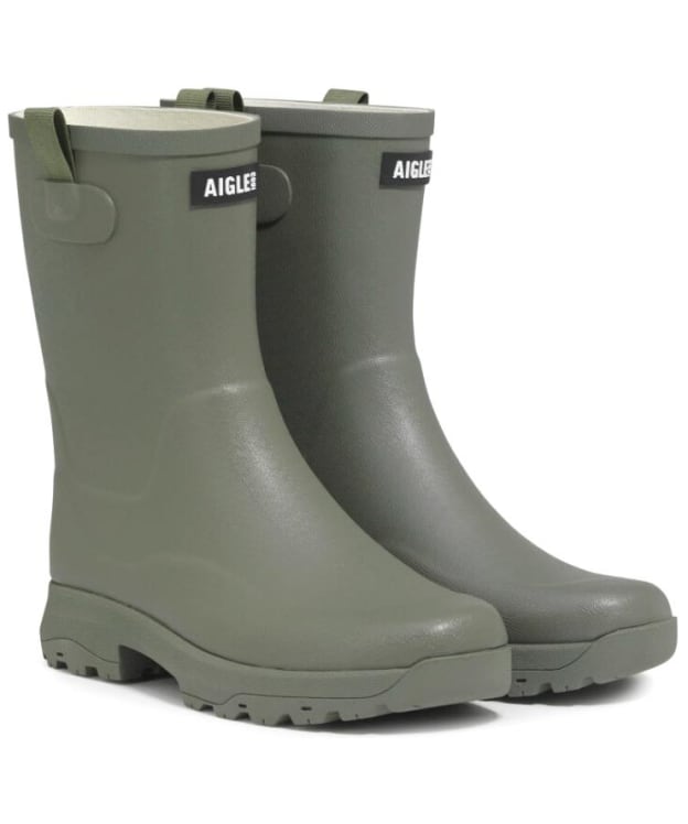 Women’s Aigle Alya Rubber Mid Height Wellington Boots - Taillis