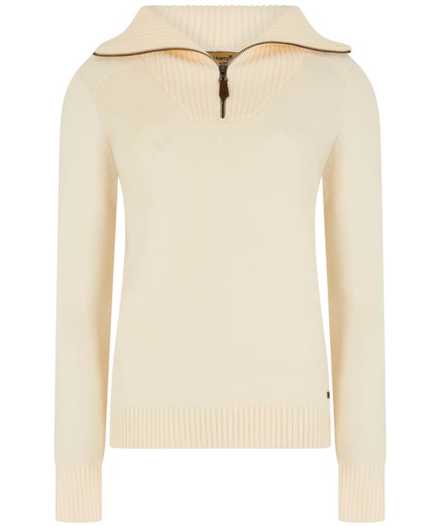 Women's Dubarry Rosmead Zip Neck Sweater - Chalk