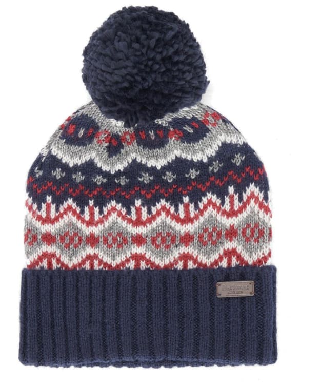 Men’s Barbour Case Fair Isle Beanie - Blue Granite