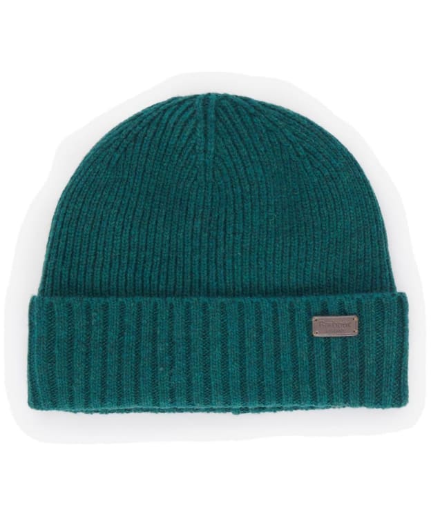 Men's Barbour Carlton Beanie Hat - Evergreen