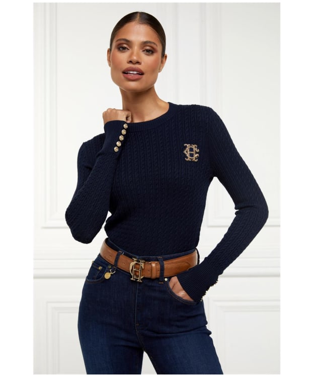 Women's Holland Cooper Princeton Crew Neck Knit - Ink Navy