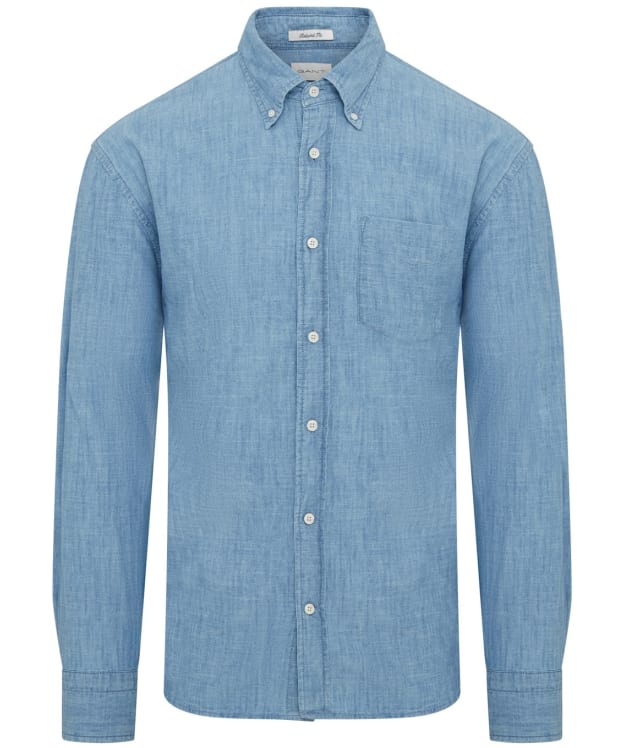 Men's Gant Chambray Cotton Shirt - Light Blue