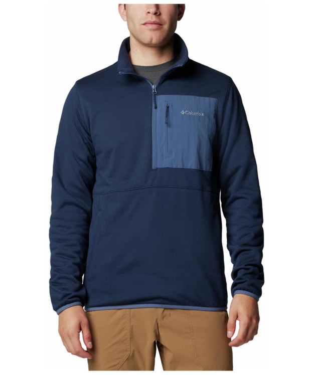 Men's Columbia Hike Half Zip II Fleece - Collegiate Navy