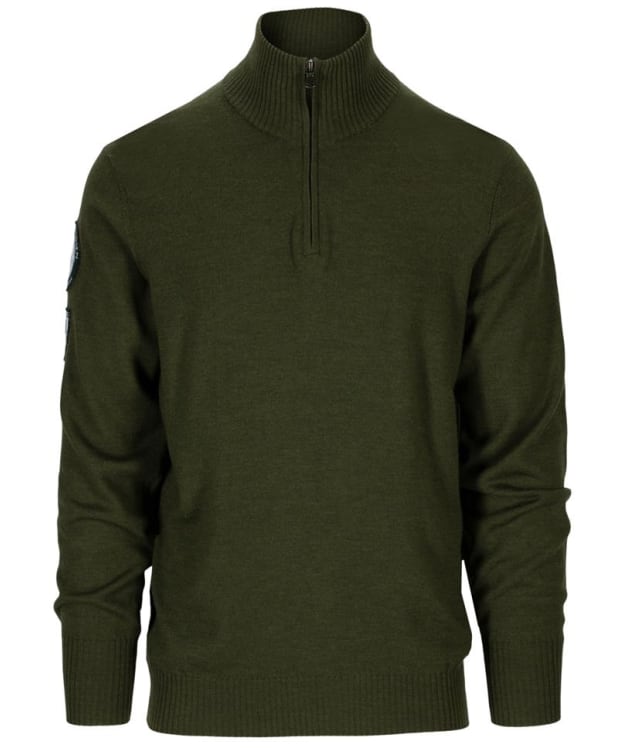 Men’s Amundsen Peak Half Zip Merino Wool Sweater - Earth