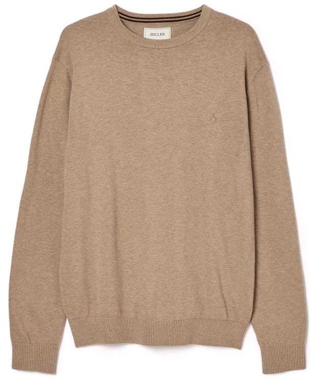 Men's Joules Jarvis Cotton Crew Neck Jumper - Oat