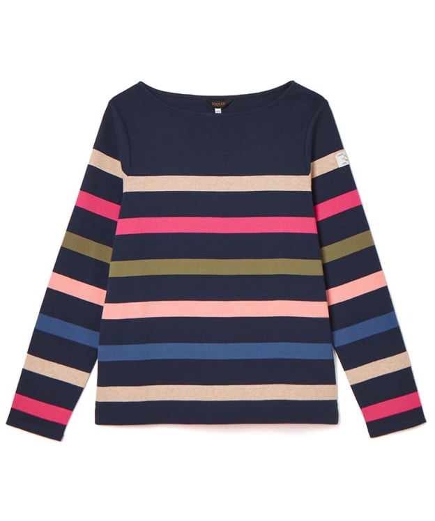 Women's Joules New Harbour Top - Navy / Multi Stripe