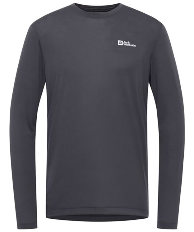 Men's Jack Wolfskin Vonnan Long Sleeve T-Shirt - Phantom