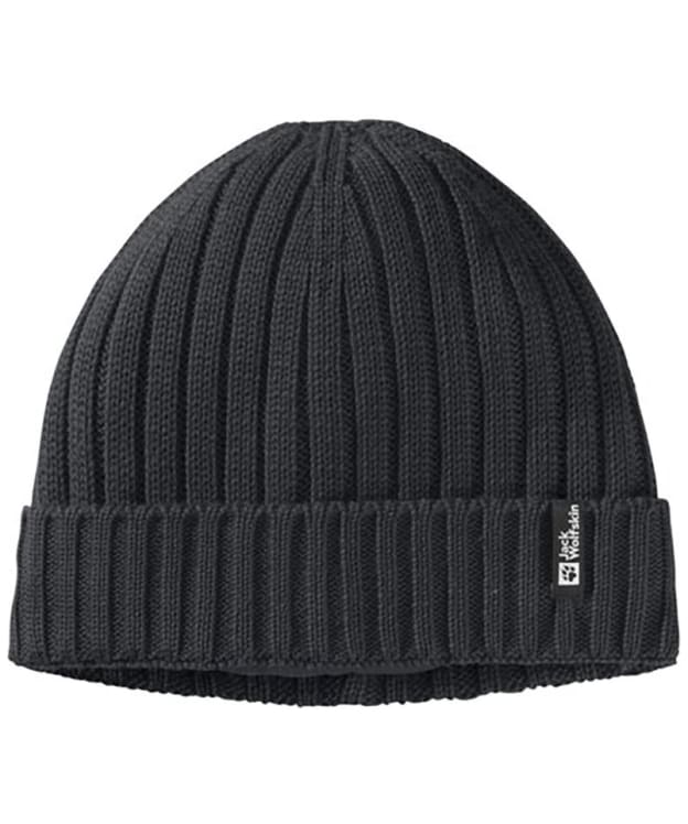 Jack Wolfskin Rib Knit Beanie - Black