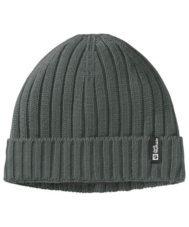 Jack Wolfskin Rib Knit Beanie - Slate Green