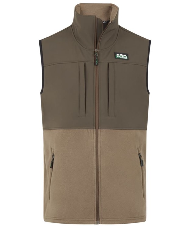 Men's Ridgeline Hybrid Fleece Vest - Bark / Light Bark