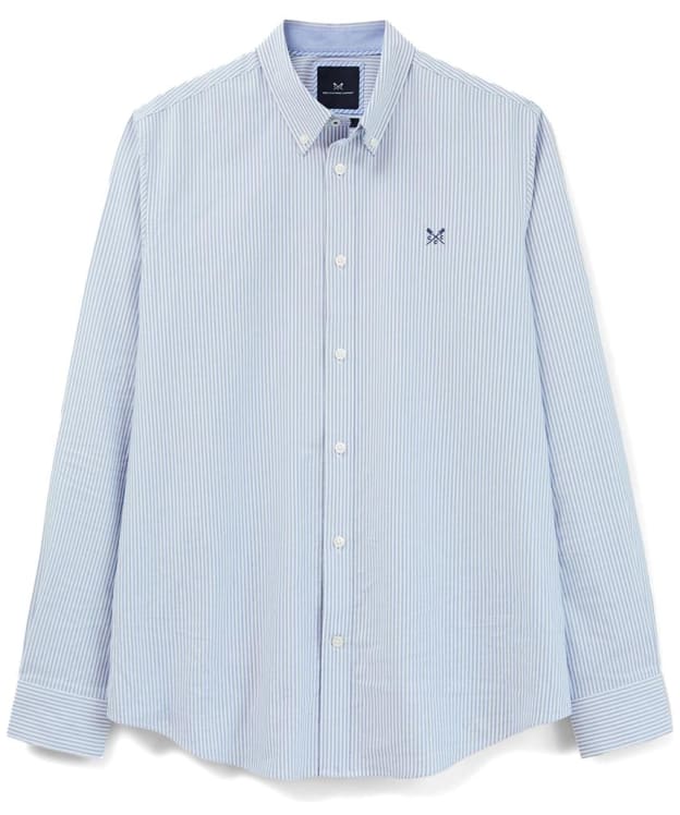 Men’s Crew Clothing Oxford Stripe Shirt - Ultramarine / White