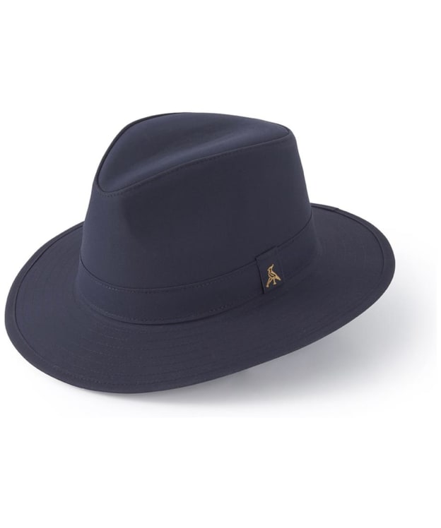 Hicks & Brown Darsham Wax Fedora - Navy
