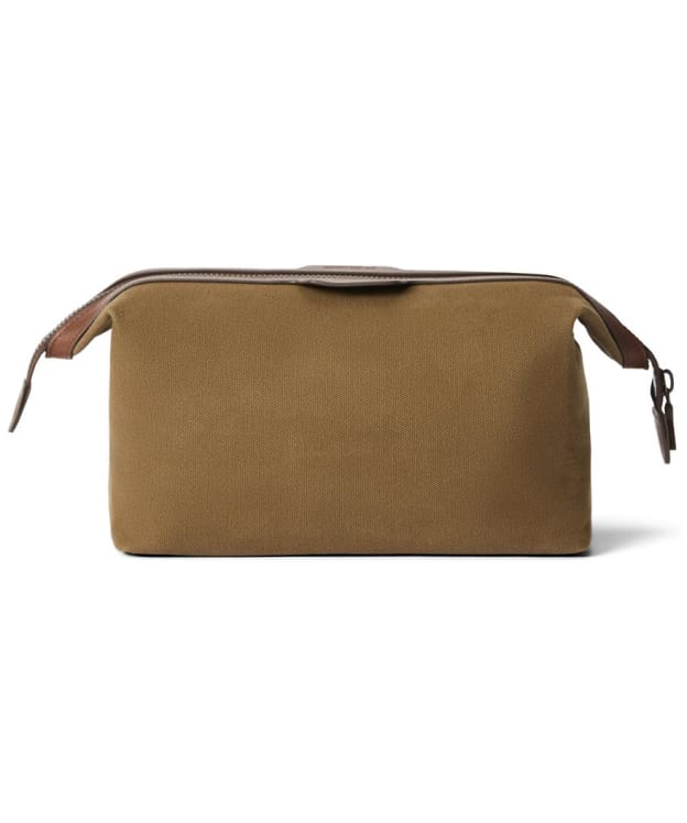 R.M. Williams Barrenjoey Waxed Cotton Wash Bag - Khaki / Brown