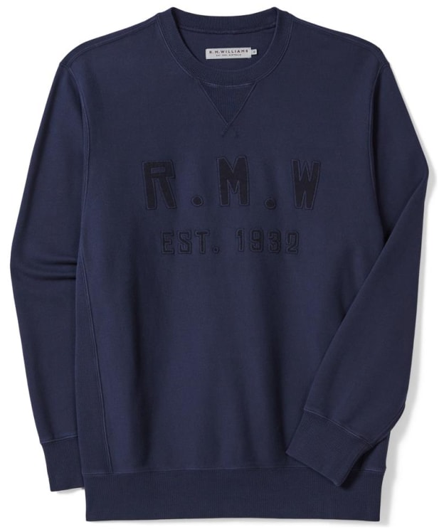 Men's R.M. Williams Stencil Crew Neck Sweatshirt - Midnight