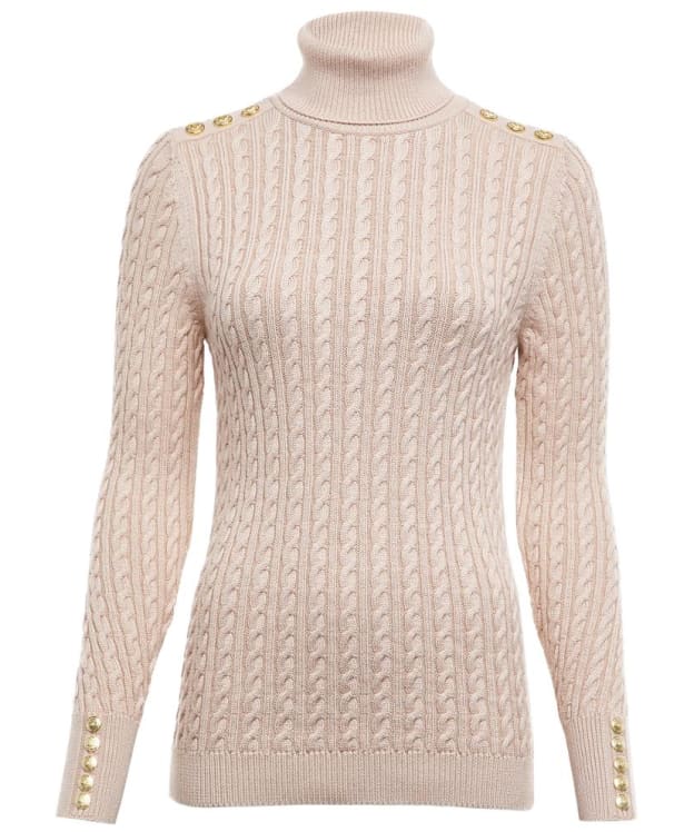 Women's Holland Cooper Seattle Roll Neck Cable Knit - Oatmeal