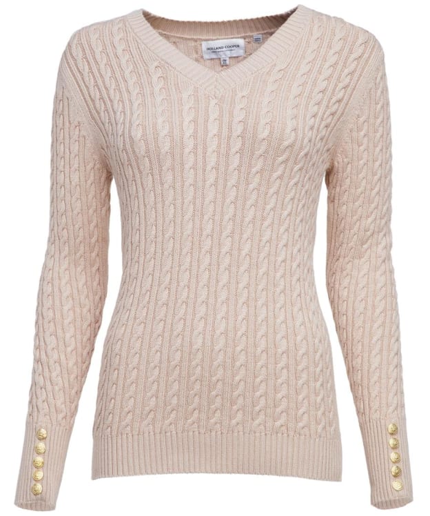 Women's Holland Cooper Seattle V Neck Knit - Oatmeal