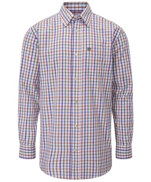 Men's Alan Paine Ilkley Shooting Fit Cotton Shirt - Rust