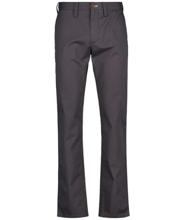 Men's GANT Slim Fit Twill Chinos - Anthracite