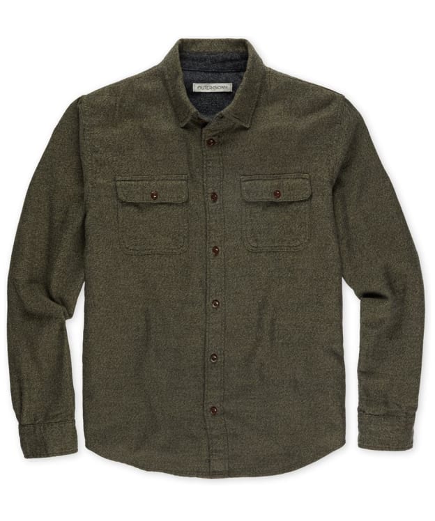 Men's Outerknown Transitional Flannel Utility Shirt - Charcoal Jaspe