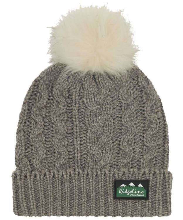 Women's Ridgeline Nordic Fleck Bobble Hat - Mushroom