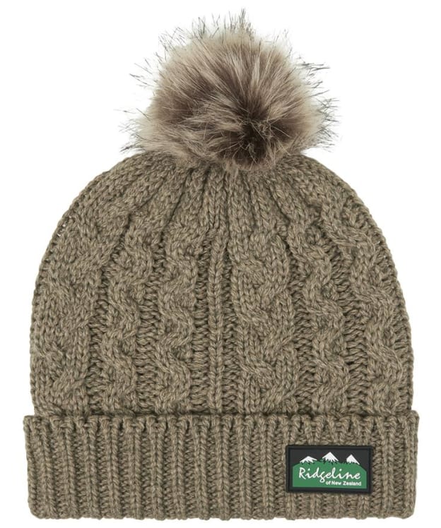 Women's Ridgeline Nordic Fleck Bobble Hat - Teak