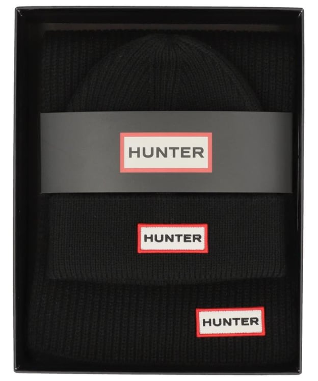Hunter Jura Beanie & Scarf Gift Set - Black