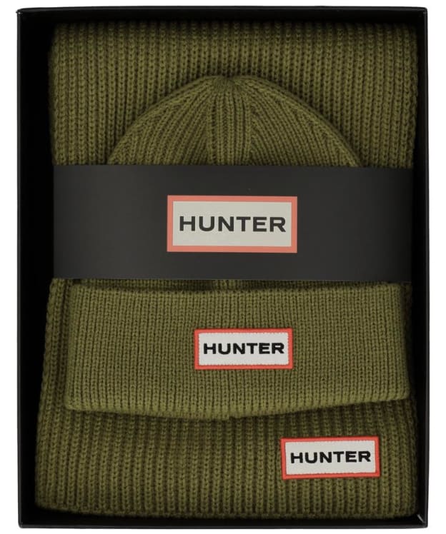 Hunter Jura Beanie & Scarf Gift Set - Loden Green