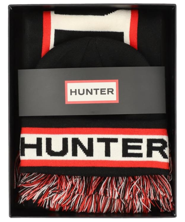 Hunter Dunbar Beanie & Scarf Gift Set - Black