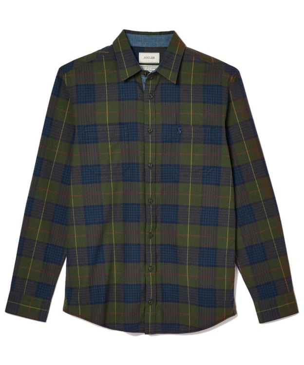 Men's Joules Buchannan Classic Fit Cotton Shirt - Green / Black Check