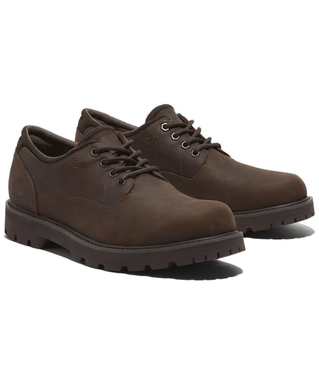 Men's Timberland Britton Road Waterproof Shoes - Dark Brown Full-Grain