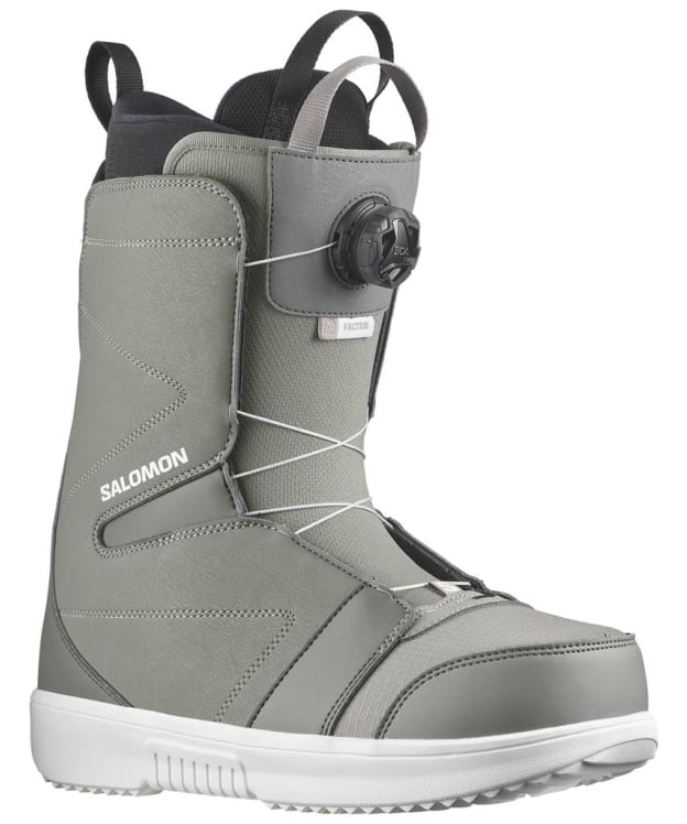Men's Salomon Faction Boa Snowboard Boots - Steeple Grey / Pewter