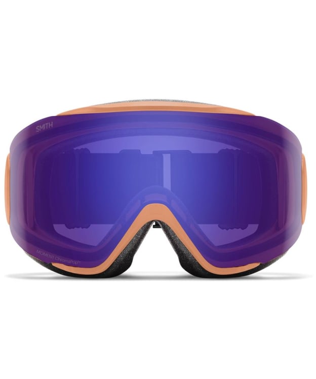 Women's Smith Moment Goggles - ChromaPop Everyday Violet Mirror Lens - Arctic Apricot