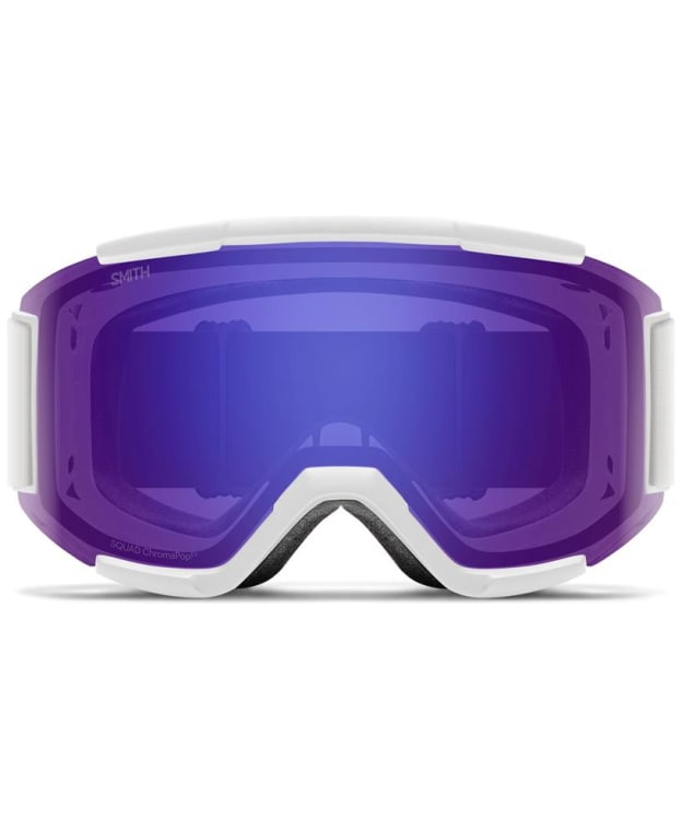 Smith Squad M Snow Goggles - ChromaPop Pro PhotoChromic Blue Mirror Lens - White Vapor