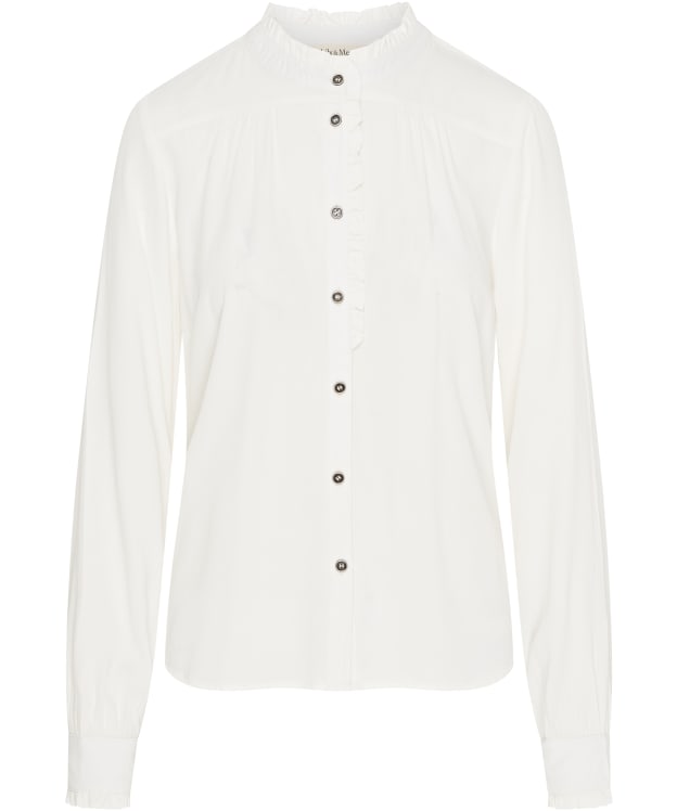 Women's Lily & Me Rita Frill Shirt - White