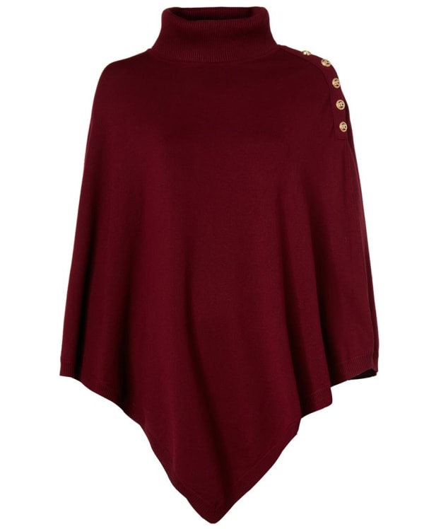 Women's Holland Cooper Roll Neck Knitted Cape - Wine