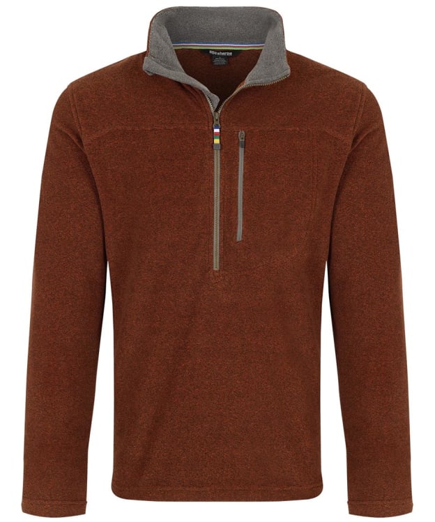 Men's Sherpa Adventure Gear Rolpa Eco Zip Fleece - Dark Rust