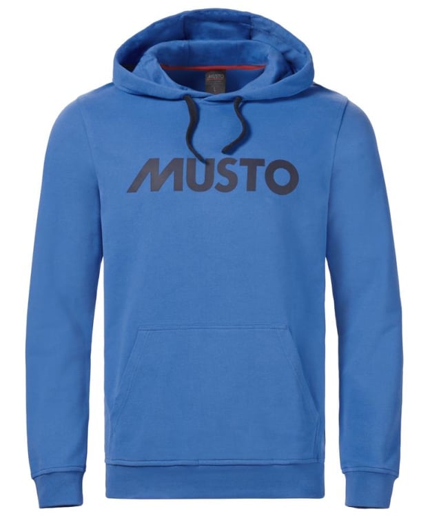 Men's Musto Cotton Logo Hoodie - Nebulas Blue