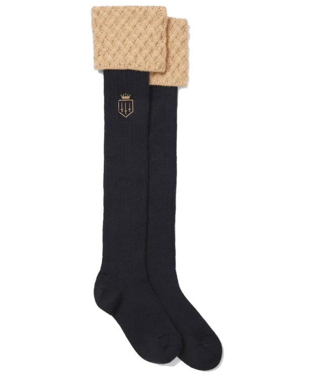 Women’s Fairfax & Favor Explorer Merino Wool Socks - Navy / Fawn