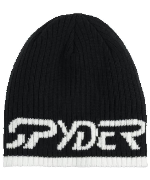 Men's Spyder Logo Beanie Hat - Black