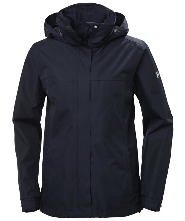 Women's Helly Hansen Aden Water Repellent Rain Jacket - Navy