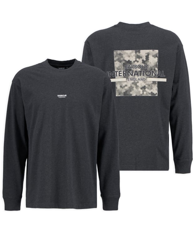 Men's Barbour International Marsh Long Sleeve Graffic T-Shirt - Asphalt Marl