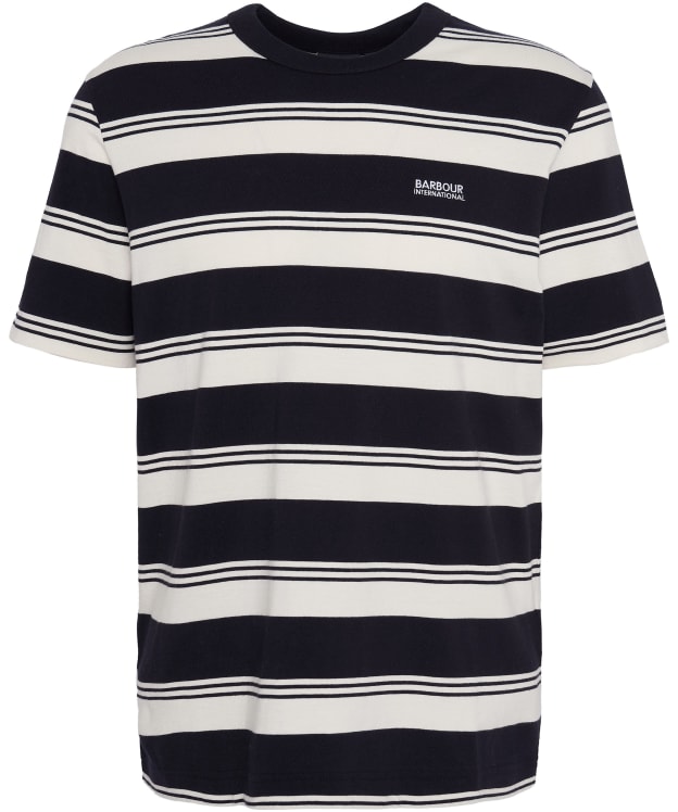 Men's Barbour International Nelson Bold Stripe T-Shirt - Black