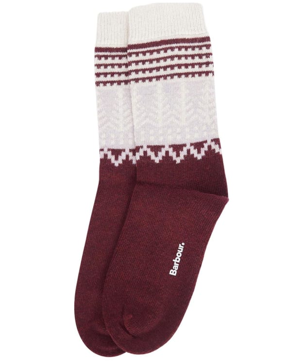 Women's Barbour Camille Sock - Cabernet