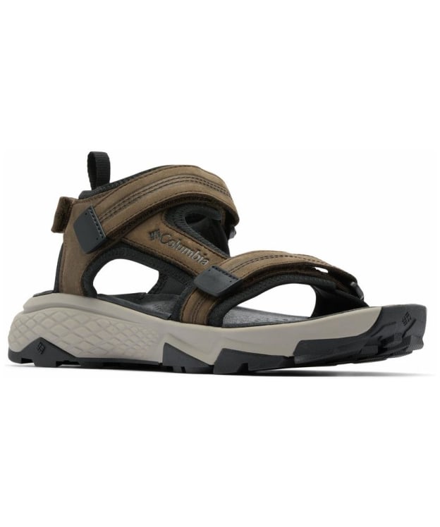 Men's Columbia Peakfreak Rush™ Leather Sandals - Cordovan / Pebble