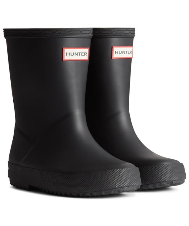 Hunter Little Kids Original First Wellington Boots, 7-11 - Hunter Black