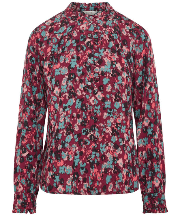 Women's Lily & Me Rita Floral Frill Shirt - Mulberry