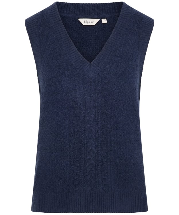 Women's Lily & Me Laurel Knitted Tank Top - Navy
