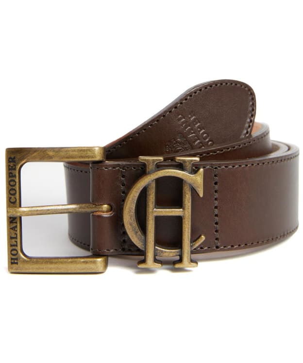 Men's Holland Cooper Classic Leather Belt - Chocolate