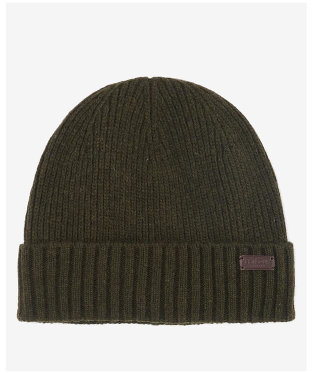 Men's Barbour Carlton Beanie Hat - Dark Green