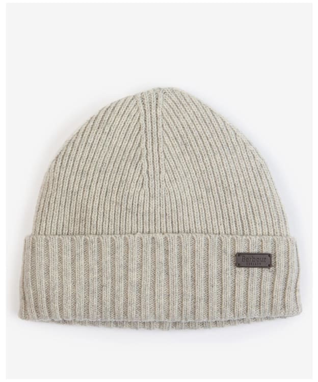 Men's Barbour Carlton Beanie Hat - Light Grey